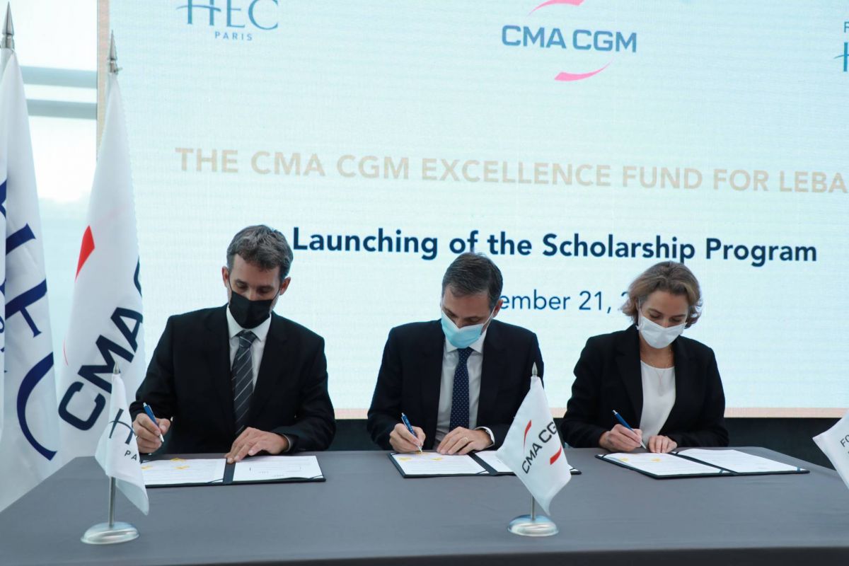 CMA CGM et HEC s’allient pour soutenir les jeunes étudiants libanais