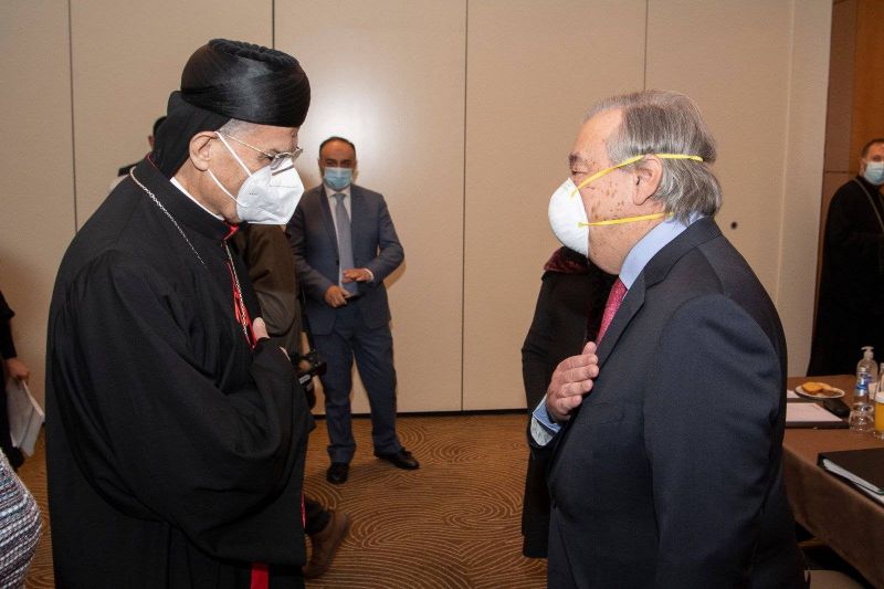 Guterres s'entretient avec des dignitaires religieux et se rend au port de Beyrouth