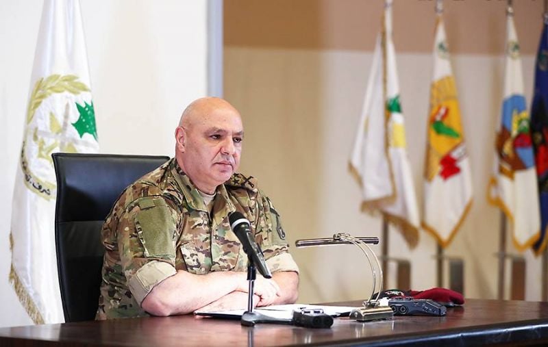 Gen. Joseph Aoun downplays rumors of desertions from the Lebanese Army in speech