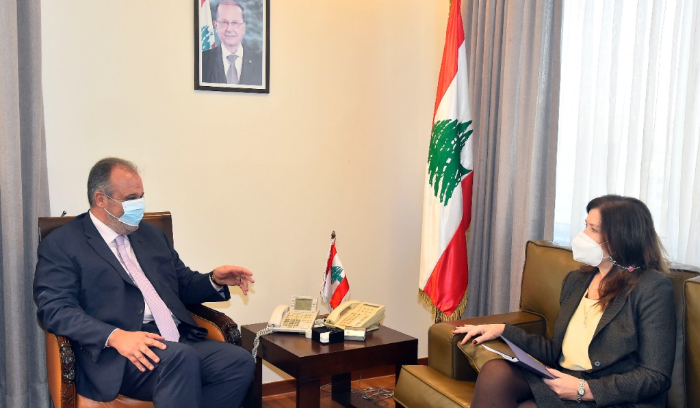 Industry Minister meets with American Ambassador to Lebanon