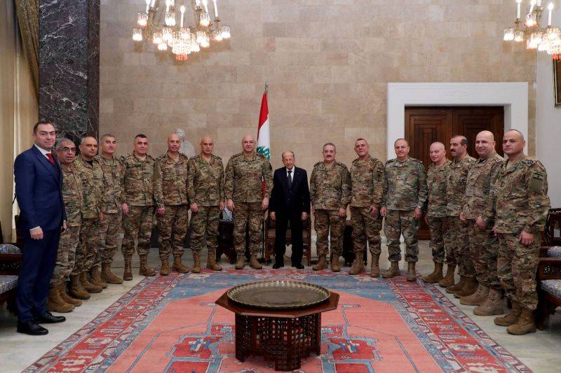 Lebanon’s security chiefs appeal to Aoun to find solutions to the country’s crises