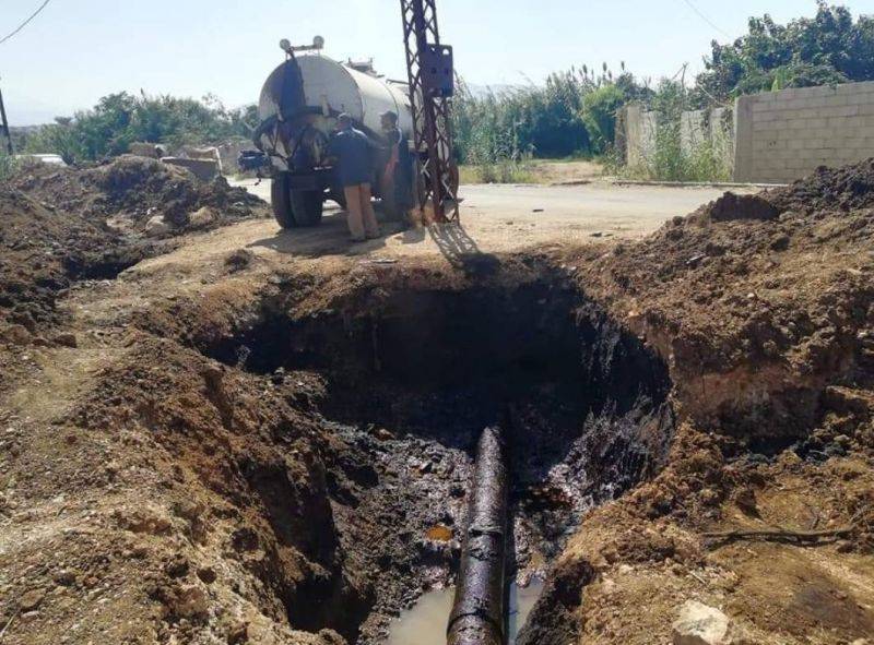 Damage to oil pipeline in Akkar leads to leaks, fire