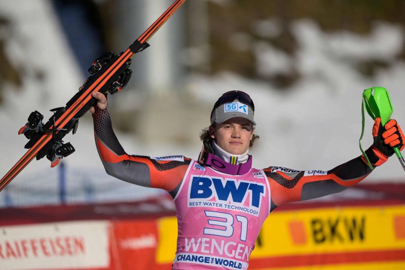 Braathen gagne le slalom de Wengen