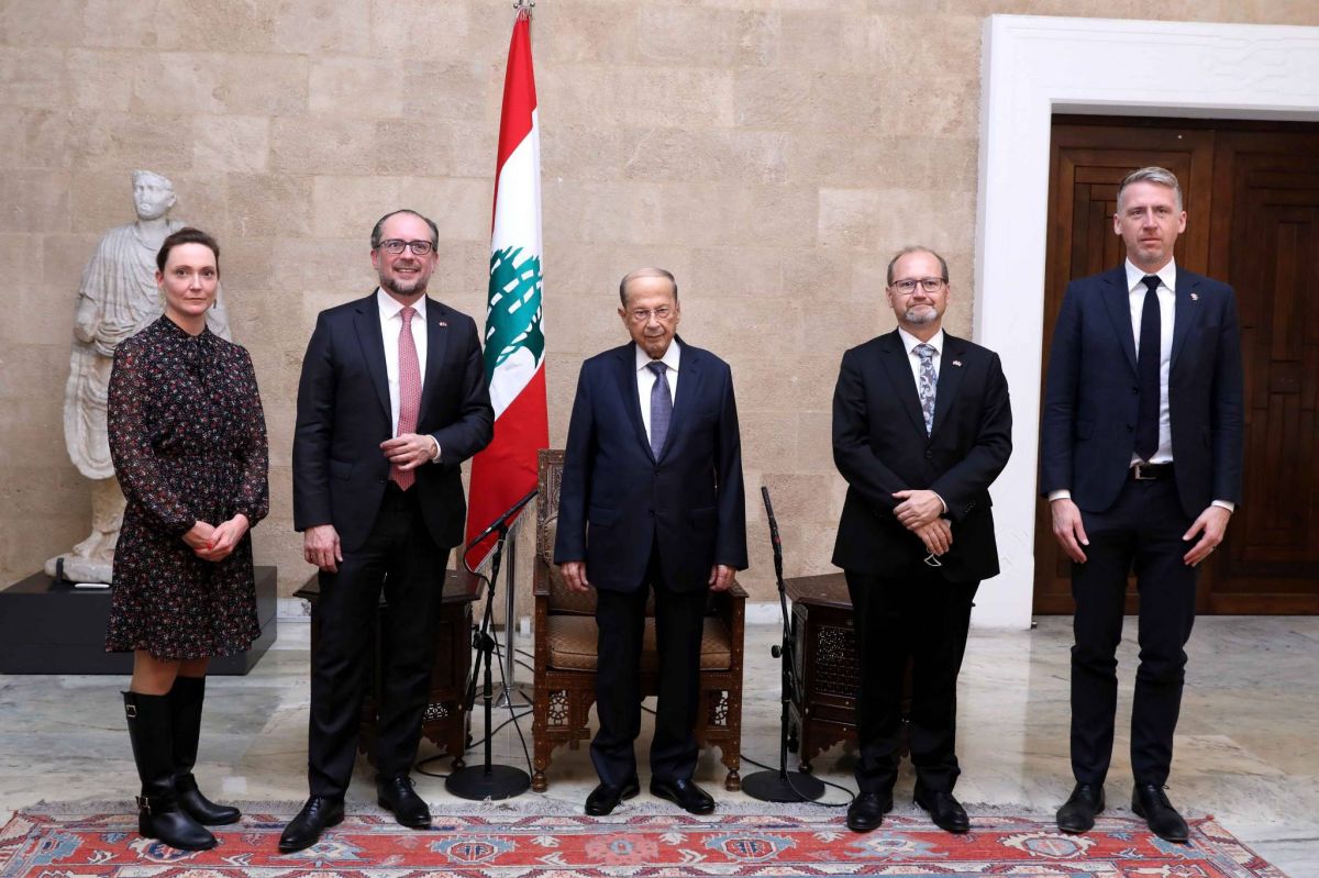 L'UE prête à des aides massives en cas d'accord avec le FMI, assure le chef de la diplomatie autrichienne à Aoun