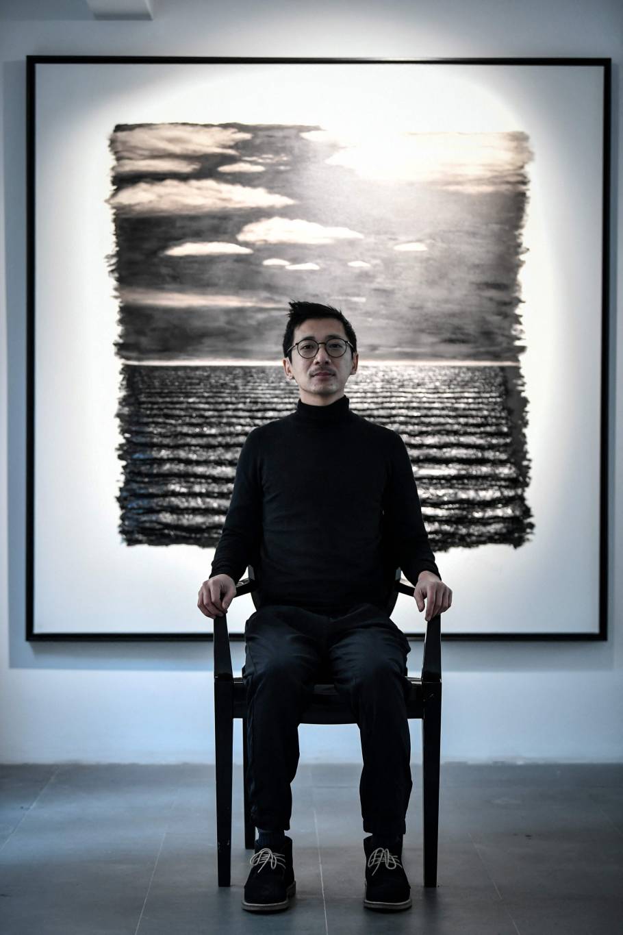 « La mer qui parle » en noir