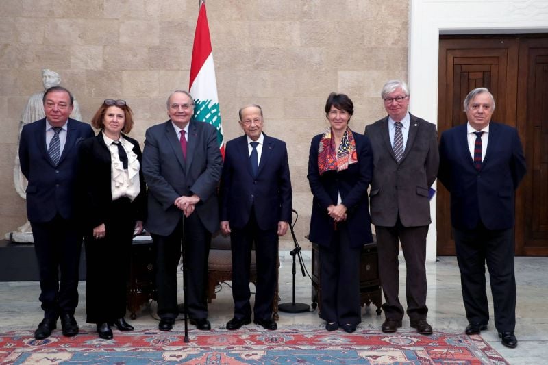 Aoun reçoit une délégation de l'Assemblée nationale française