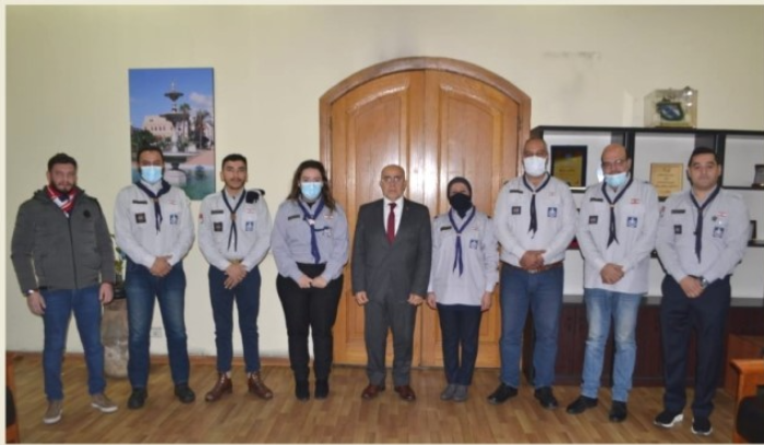 Des membres des Scouts de l’Éducation nationale en visite à Tripoli