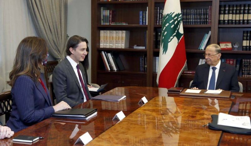 Aoun says Lebanon ready to “study the points” in US envoy’s border demarcation proposal