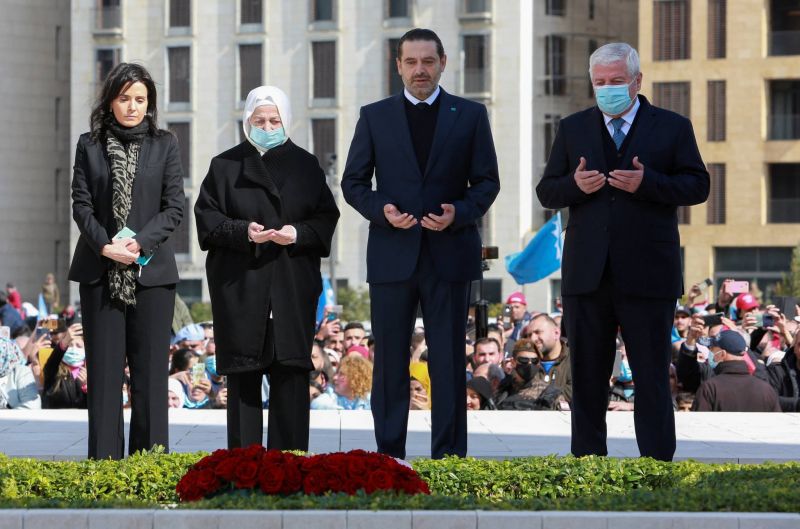 Saad Hariri marks anniversary of his father’s death with family members in Downtown