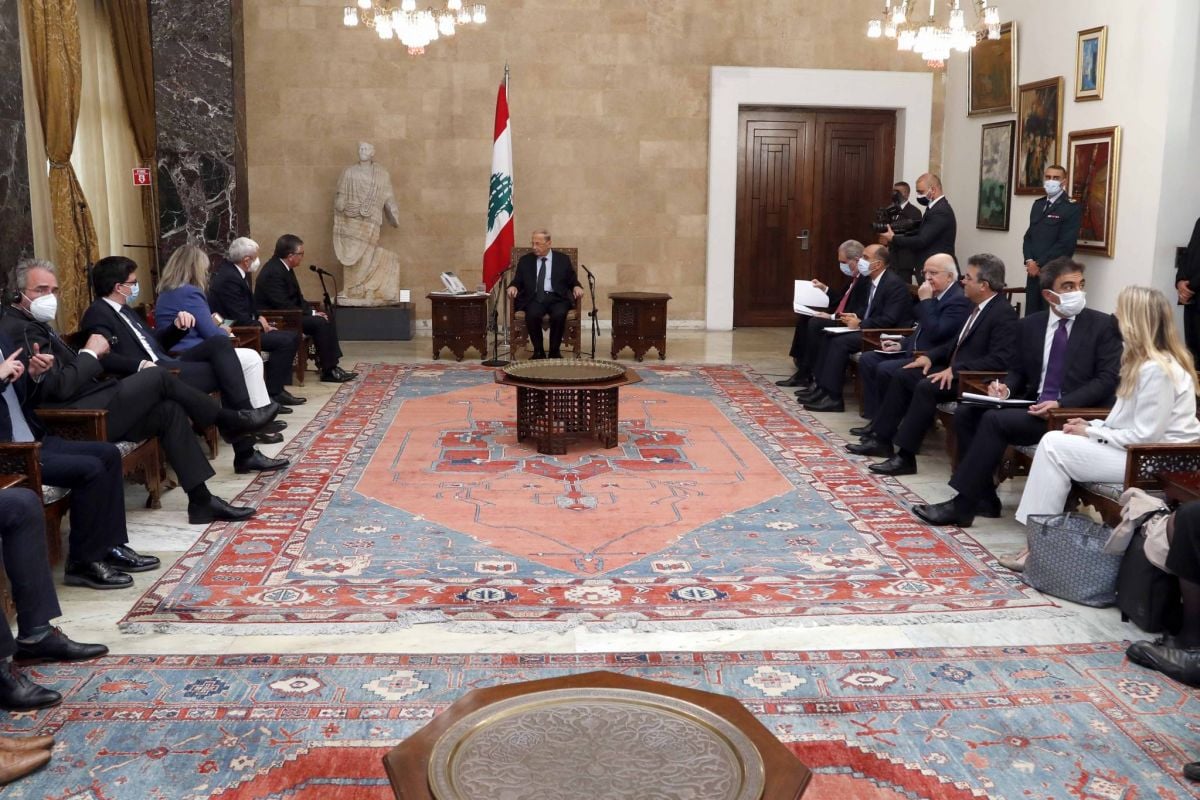 Une délégation européenne s'entretient avec Mikati et Aoun au sujet des répercussions de la crise ukrainienne
