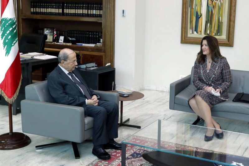 Shea évoque avec Aoun la frontière maritime et le conflit en Ukraine
