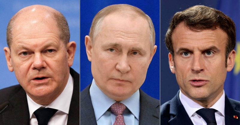 Nouvel entretien téléphonique en cours entre Scholz, Macron et Poutine