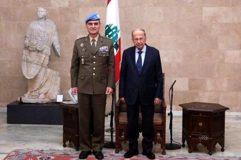 Aoun meets with new UNIFIL commander