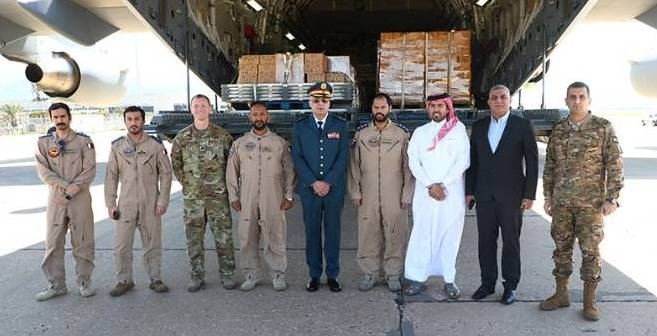 L'armée réceptionne 70 tonnes d'aides alimentaires du Qatar