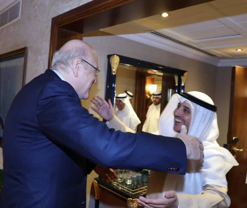 In Doha, Mikati discusses normalizing Lebanese-Gulf relations with Kuwaiti foreign minister