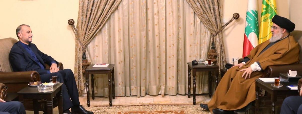 Iranian Foreign Minister meets with Hezbollah leader