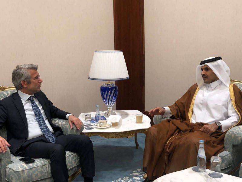 Energy minister meets with his Qatari counterpart in Doha