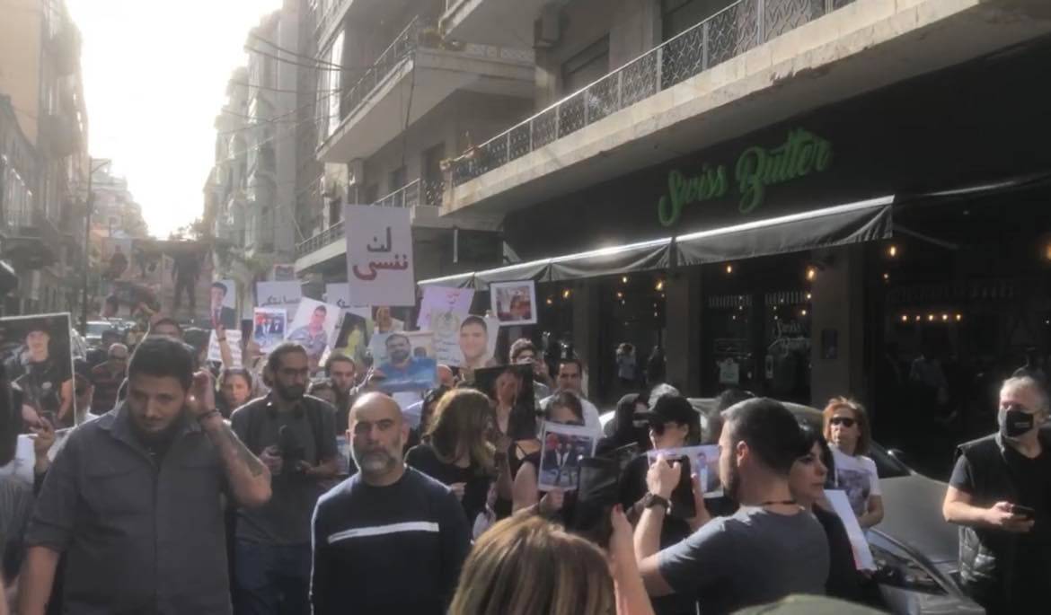 Marche à Beyrouth pour les 20 mois depuis l'explosion du 4 août au port