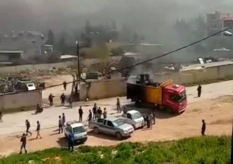 Two injured in oil tank fire in North Lebanon