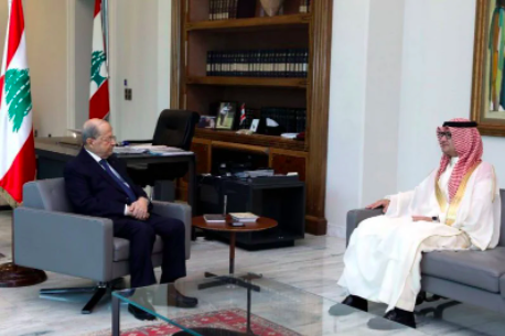 President Aoun receives Saudi ambassador in Babdaa