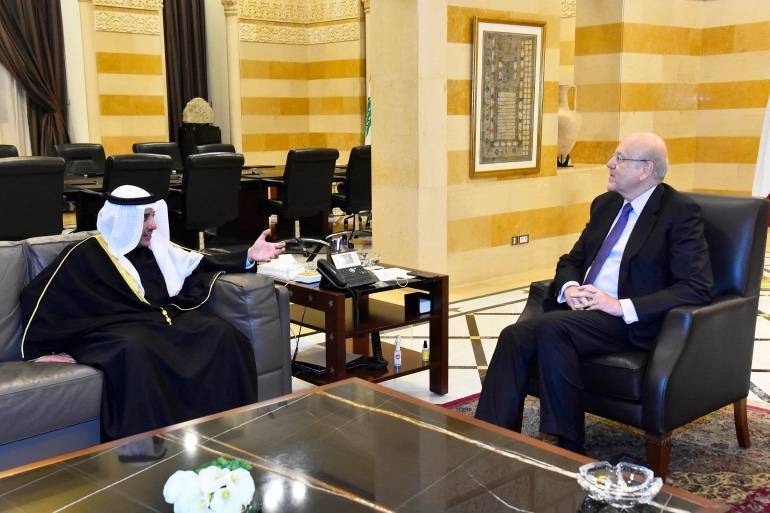 'Kuwait will spare no effort to support Lebanon,' its foreign minister tells Mikati