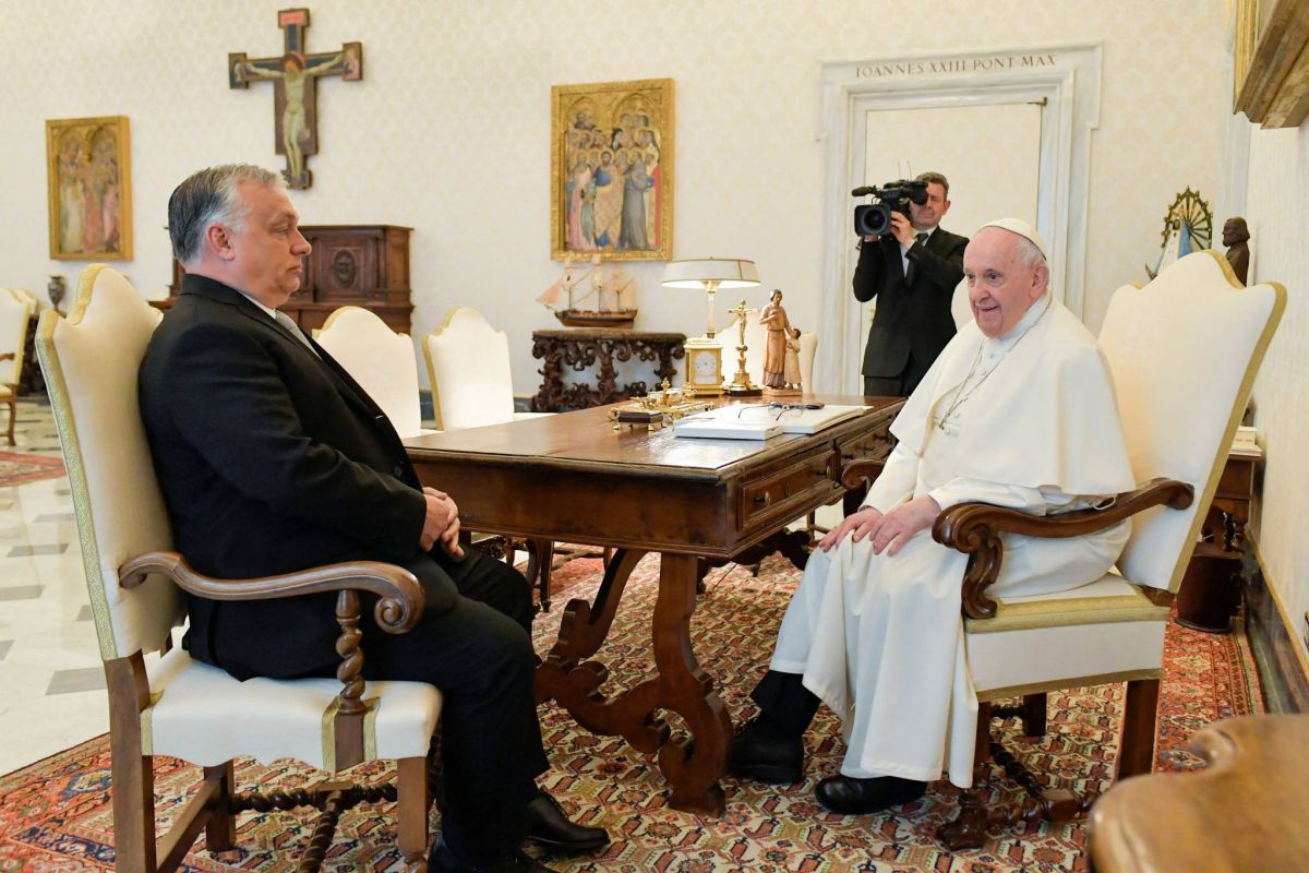 Le pape a reçu le Premier ministre hongrois Viktor Orban Le pape a reçu le Premier ministre hongrois Viktor Orban