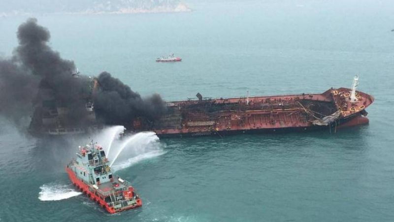 Explosion à bord d'un pétrolier près de Hong Kong : un mort et six blessés