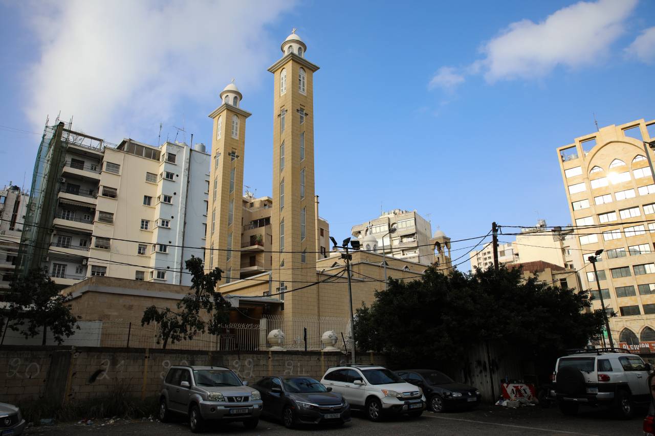 The Greek-Orthodox church, planted in the middle of Mazraa, recalls the historical presence of the Christian minority in this district. (Credit: Florient Zwein)