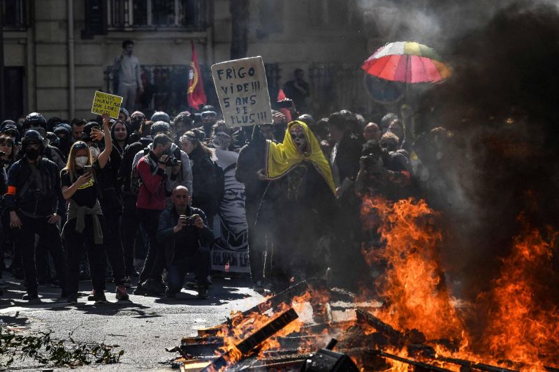 Incidents pendant la manifestation du 1er mai à Paris