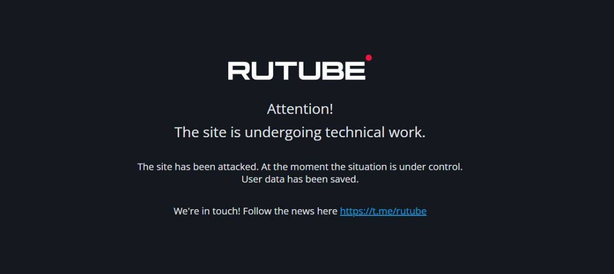 La plateforme russe de vidéos Rutube inaccessible après une puissante cyberattaque