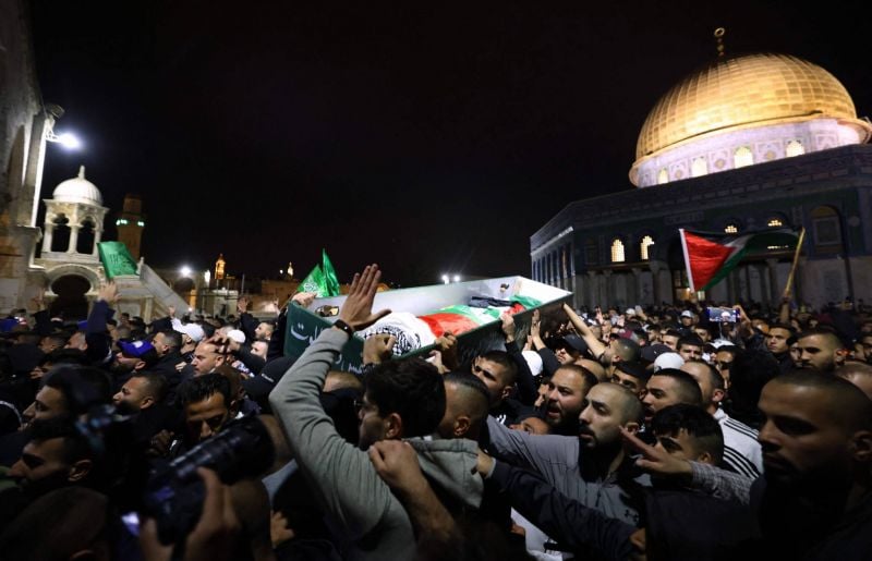 Heurts avec la police israélienne lors d'obsèques d'un Palestinien