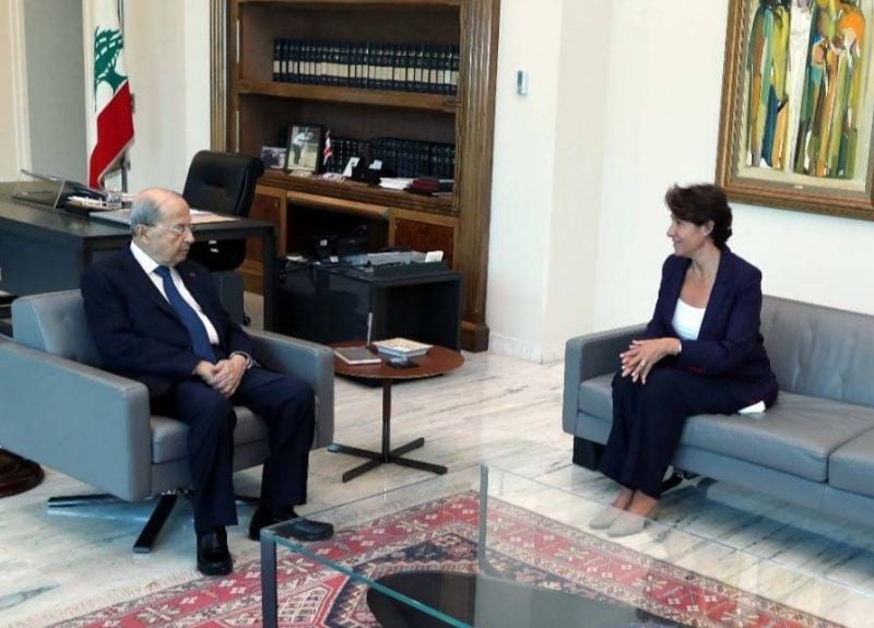 Le soutien de Macron au Liban continue, assure Grillo à Aoun