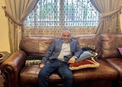 Newly elected MP Yassin Yassin at his home in Gaza, West Bekaa, Lebanon. (Credit: Farah-Silvana Kanaan/L'Orient Today)