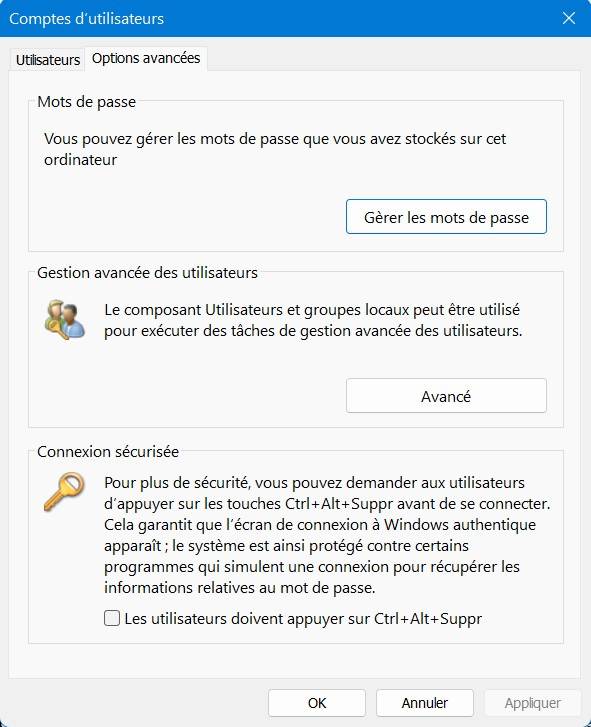 Supprimer le code PIN et le mot de passe de Windows 10 ou 11 L