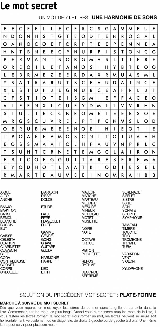 Le mot secret