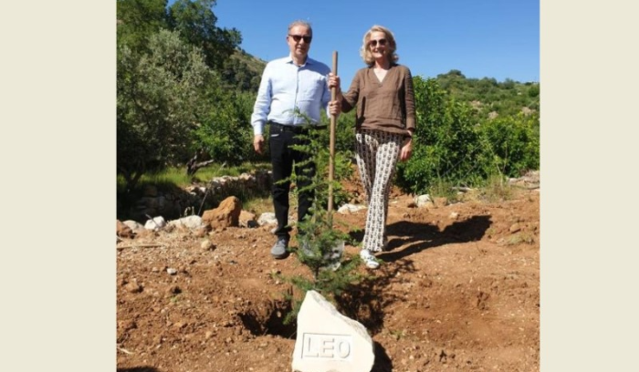 Michel Pharaon accueille la princesse Joanna de Hohenberg, fille de Cassis-Faraone