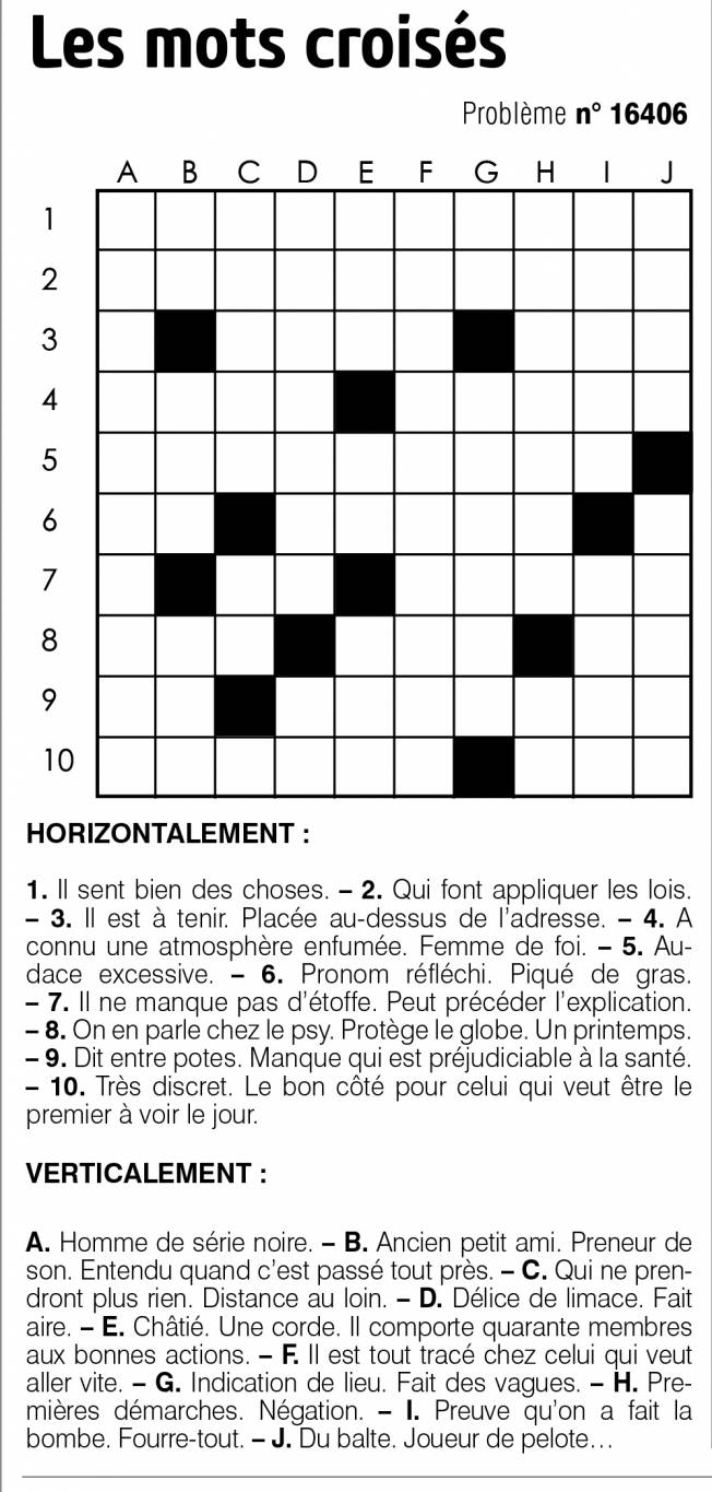 Les mots croisés