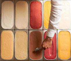 Les sorbets de Bältis, des couleurs, des saveurs et des textures. Photo tirée de la page Instagram @baltisparis