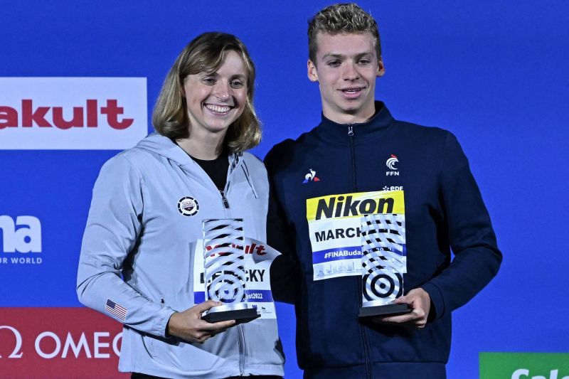 Marchand et Ledecky désignés meilleurs nageurs des Mondiaux