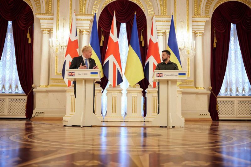 Le Premier ministre britannique Boris Johnson à nouveau en visite à Kiev