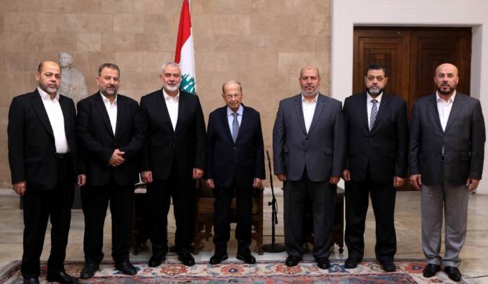 Hamas official meets with Aoun