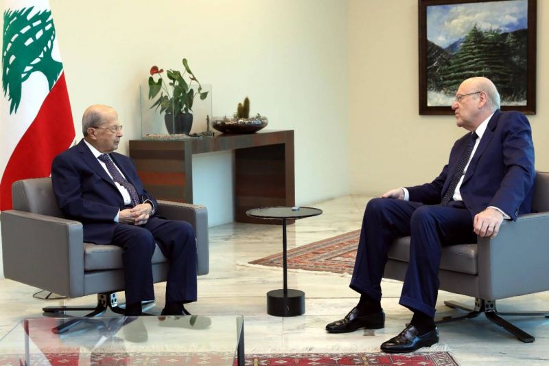 Formation du gouvernement : deuxième entretien Aoun-Mikati en 48h