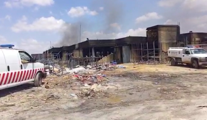 Major fire at Nabatieh carpet factory extinguished Major fire at Nabatieh carpet factory extinguished