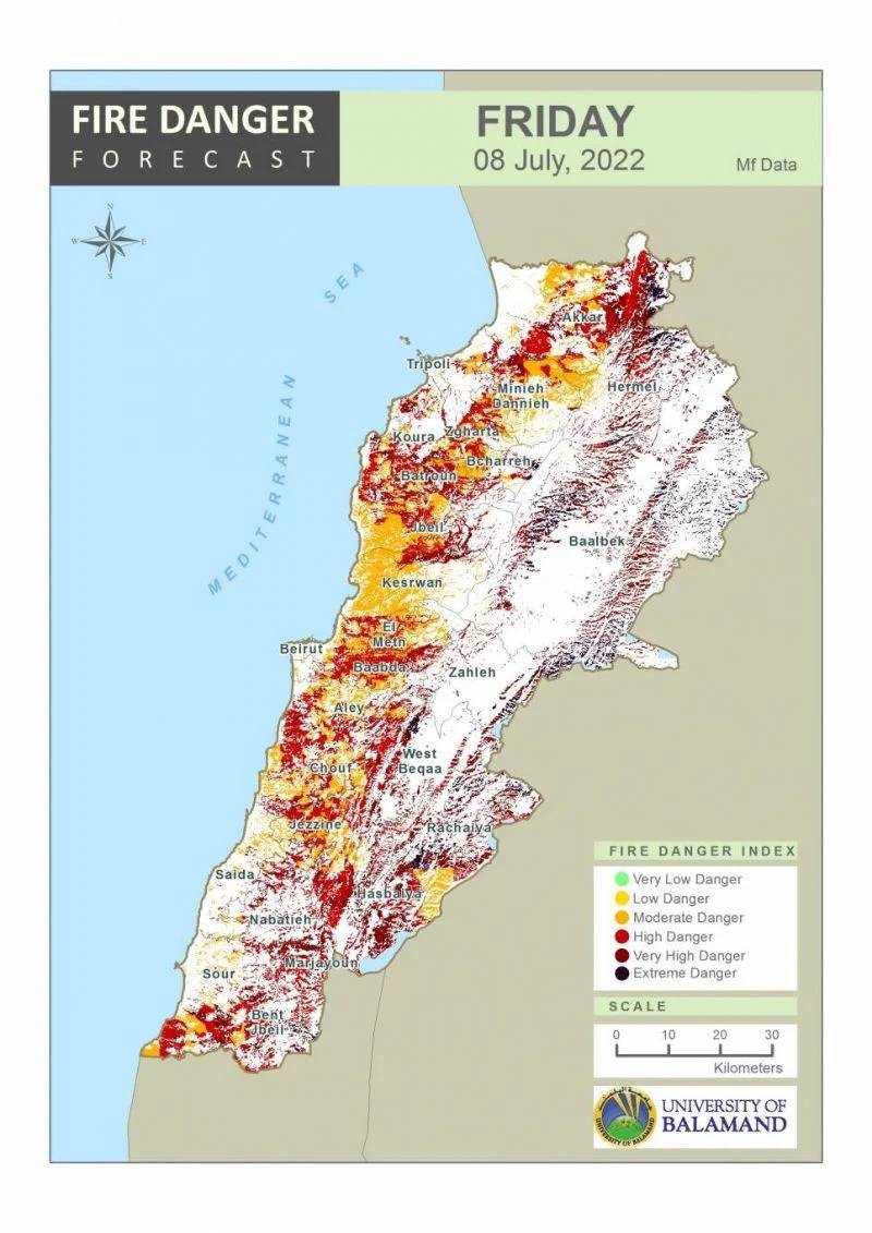 Risque accru d'incendies au Liban, préviennent les autorités