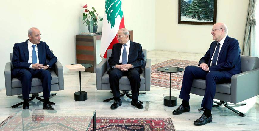 Aoun and Mikati to meet after Eid al-Adha to discuss cabinet lineup Aoun and Mikati to meet after Eid al-Adha to discuss cabinet lineup