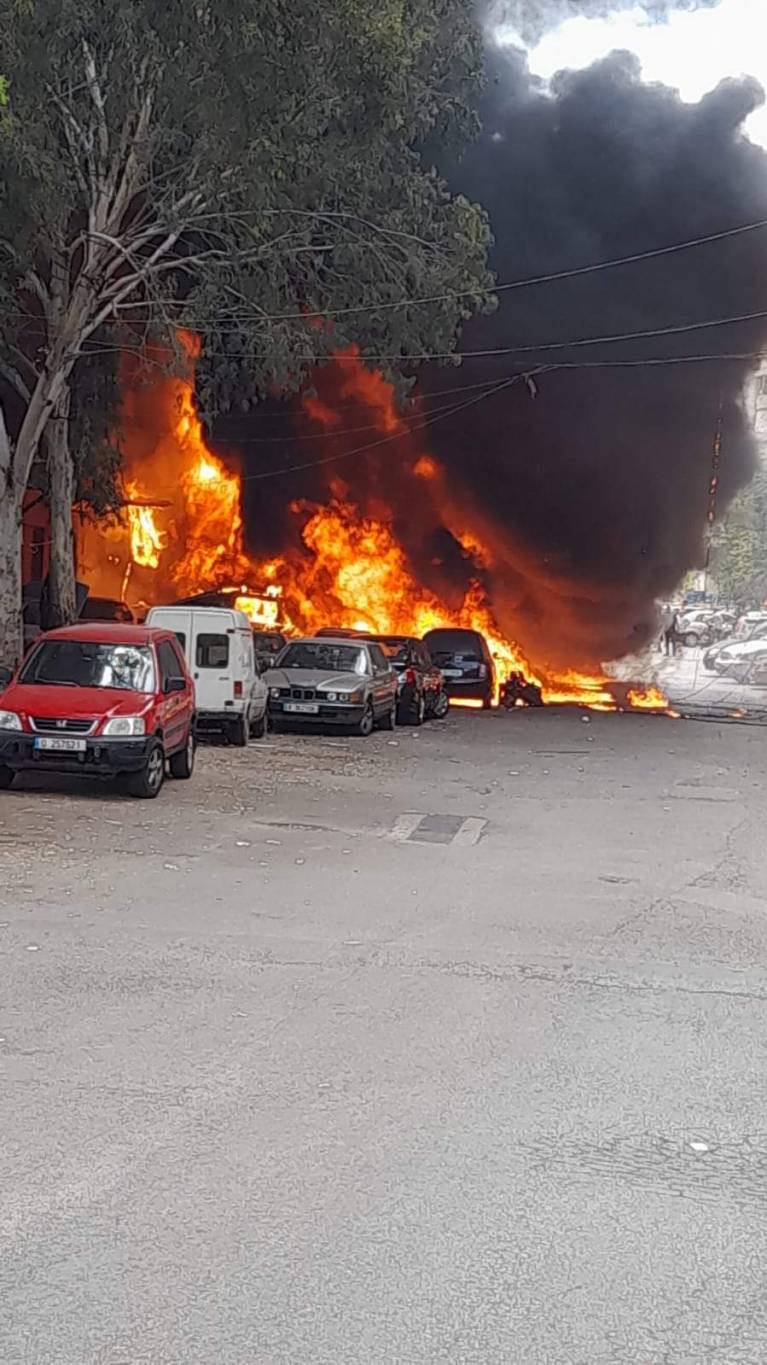 Dégâts matériels après un incendie dans la banlieue sud de Beyrouth