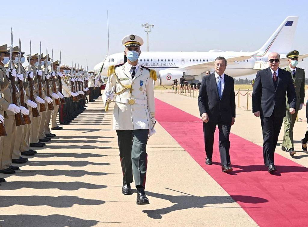 Mario Draghi à Alger pour sceller l'augmentation de la fourniture de gaz