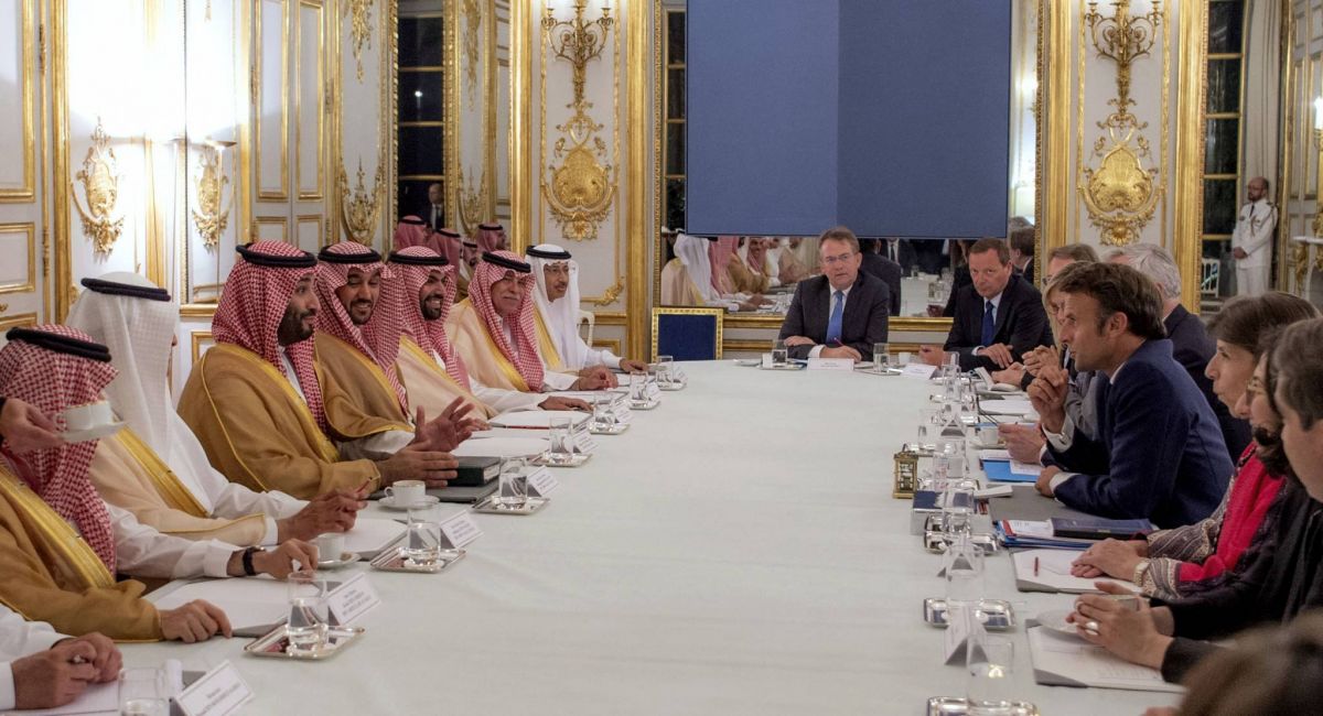 Macron et MBS 