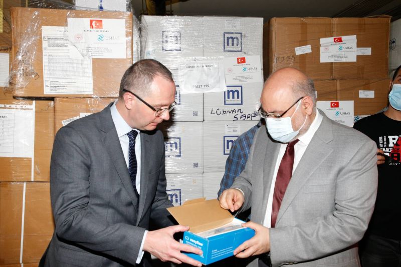 Plus de 90 tonnes de matériel médical offertes par la Turquie