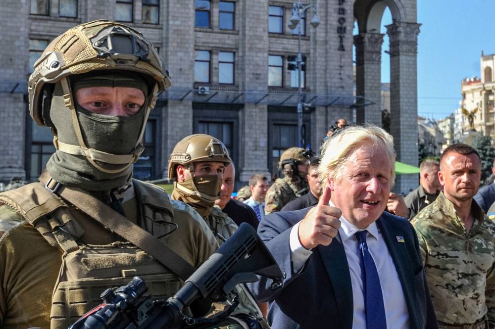 Boris Johnson à Kiev pour le jour de l'Indépendance Boris Johnson à Kiev pour le jour de l'Indépendance